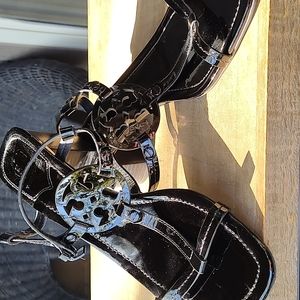 Tori Burch Pattened Leather Sandals